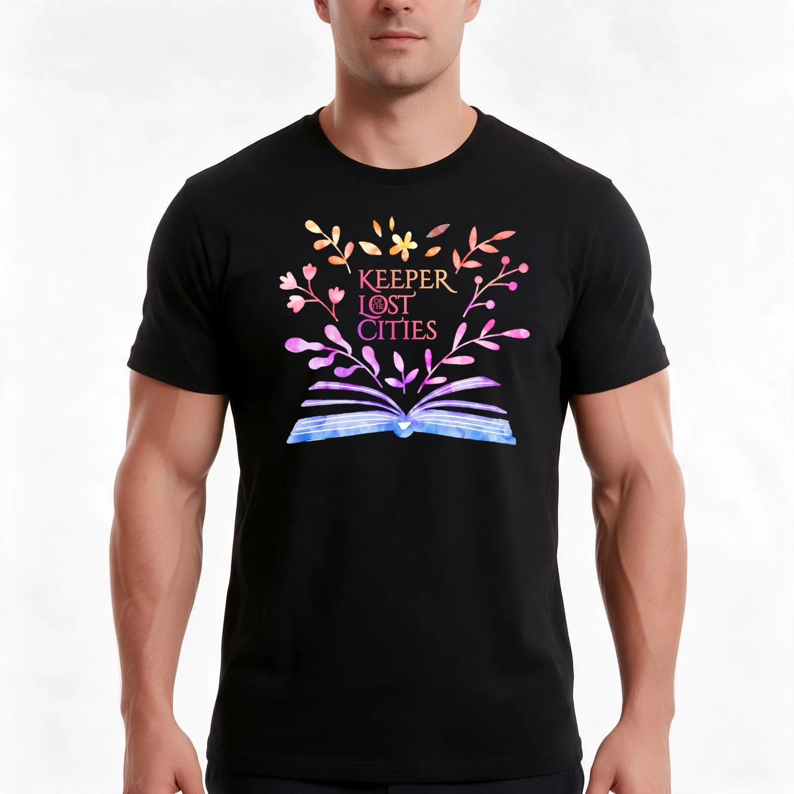Keeper of the Lost Cities Watercolor Bookish Design T-Shirt Summer Casual Cotton Tee Oversized Streetwear Tops 100% Cotton