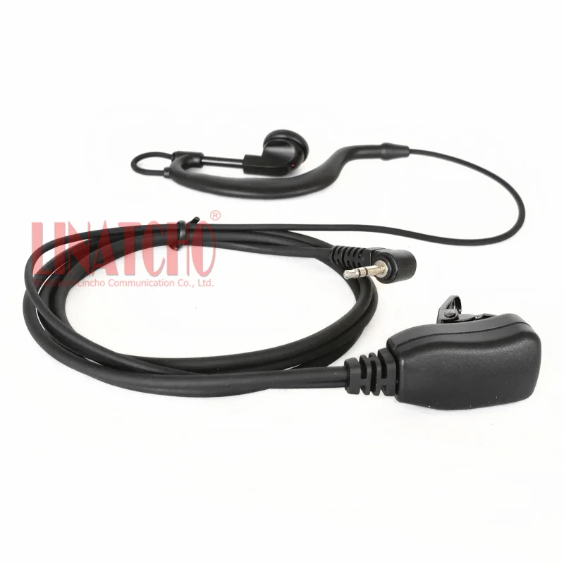 PTT Function Mic Clip Ear Hook 2.5MM Earphone for Two Way Radio T6500 T6510 T6550 T6512 T6200C