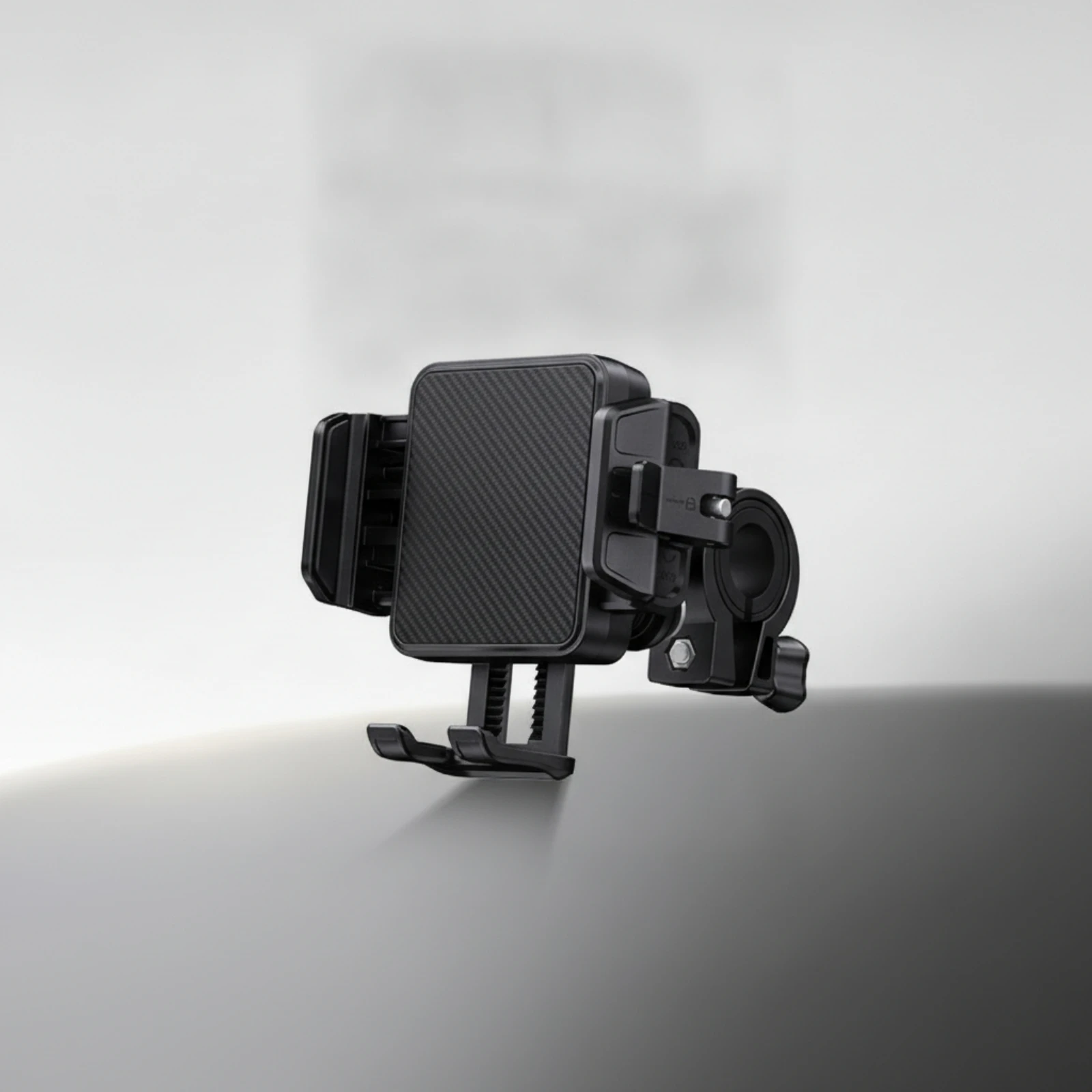 Mobile Phone Handlebar Mount Sleek Phone Mount with 360-Degree Rotation for Motorcycle Riders, Two-Wheeler Rides, Navigation
