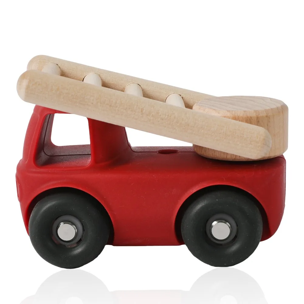 

Food Grade Engineering Car Toys Cartoon Design Detachable Ambulance Truck Toys Montessori Tipper Truck Cartoon Car Toy Newborn