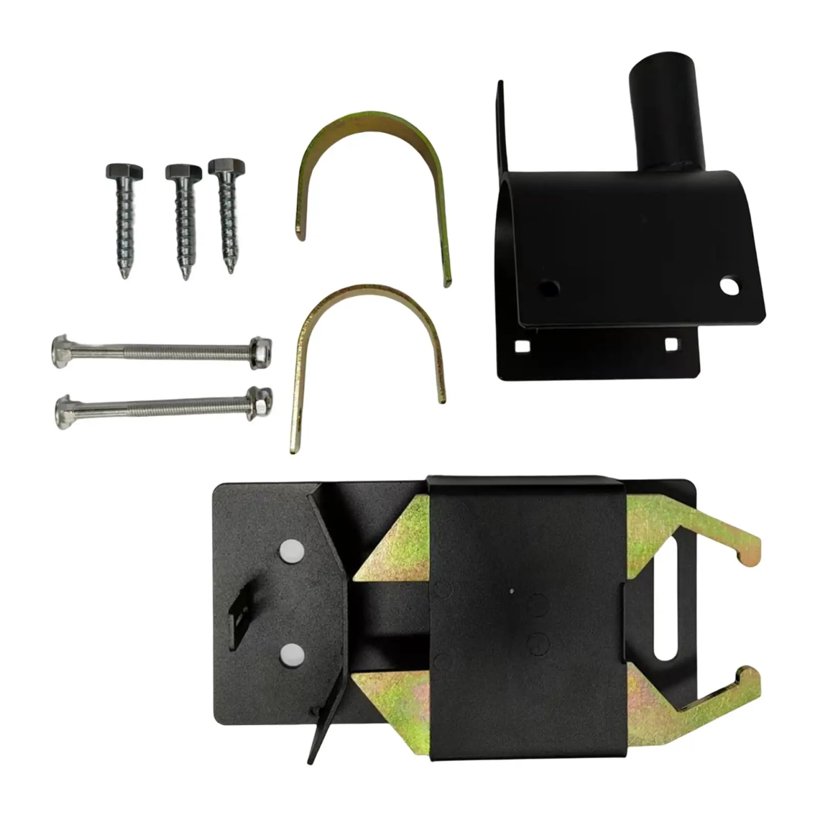 مزلاج بوابة قابل للقفل في اتجاهين، مقاوم للتآكل المعدني لأنابيب 1-5/8 بوصة إلى 2 بوصة، مزلاج بوابة الماشية للأسوار والمزارع وأقفاص الحيوانات الأليفة والمزارع