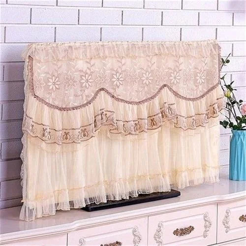 

Чехол для ЖК-телевизора Hisee 55 дюймов 32425065, пылезащитный, из кружевной ткани, висячий, для дома, тканевый защитный чехол