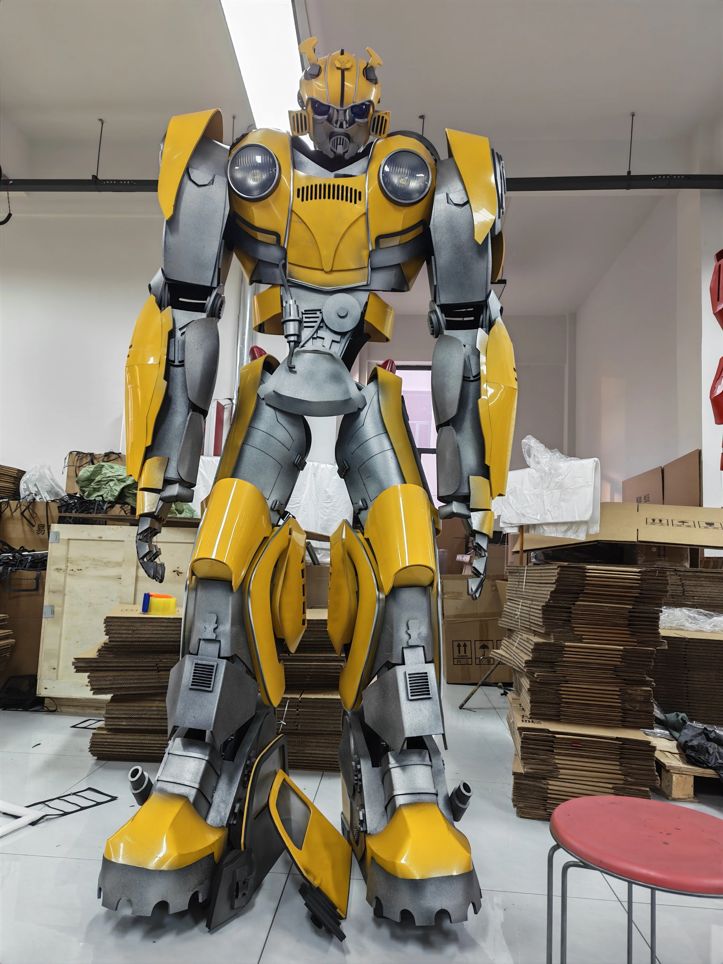 In Stock Bandai Anime Large Real People Wear Robot Props Clothing Armor Costume Cosplay Collection Model Toy Xmas Gifts