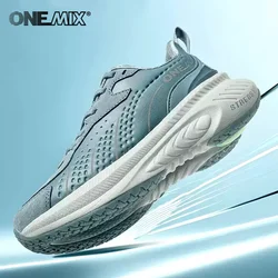 ONEMIX 2025 Sports Shoes Women Autumn And Winter Leather Cover Cold Waterproof Lightweight Comfortable Breathable Running Shoes