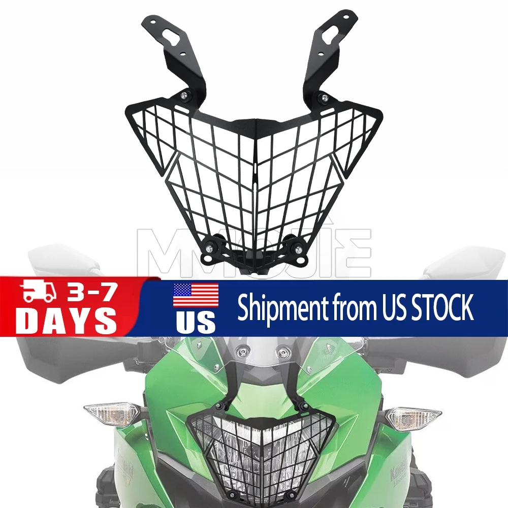 

For KAWASAKI VERSYS-X 250/250 ABS/300/300 ABS 2017-2020-2021-2022-2023 Headlight Protector Grille Guard Cover Protection Grill