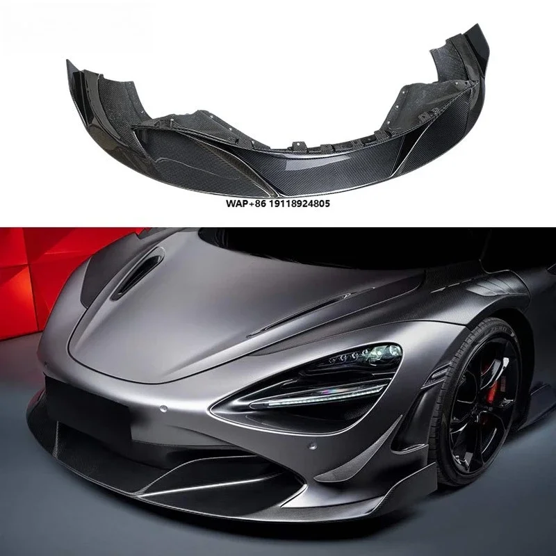High Quality Dry Carbon Fiber Front Lip for the  720S Body Kit Side Skirt Rear Diffuser Spoiler Wing