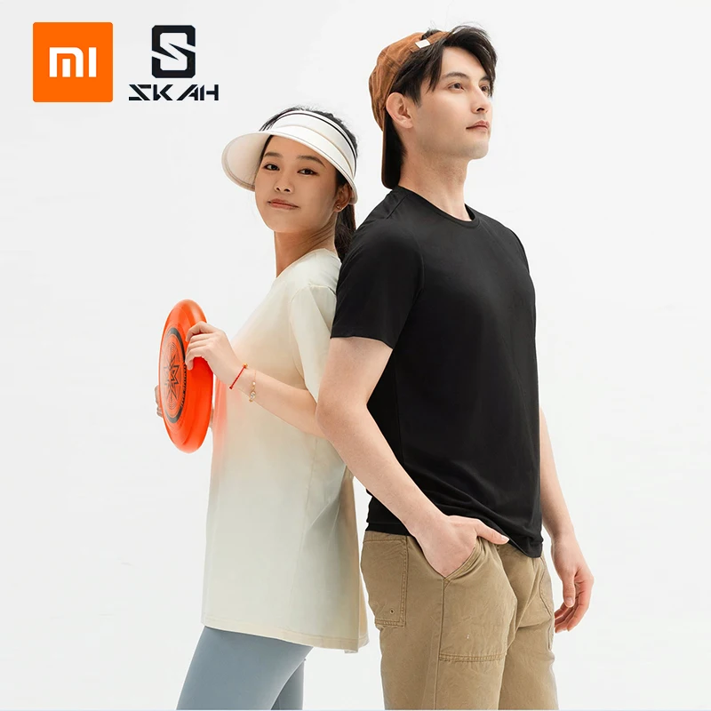 Xiaomi-Mijia SKAH Exquisite Malha Respirável Camisetas, Secagem Rápida Tees, Alta Qualidade, Verão, Frete Grátis