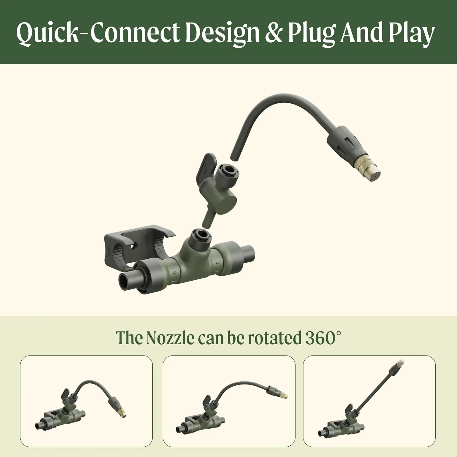 Drip Irrigation Kit for Raised Garden Beds - Efficient Watering for Vegetables & Flowers, Easy DIY Setup