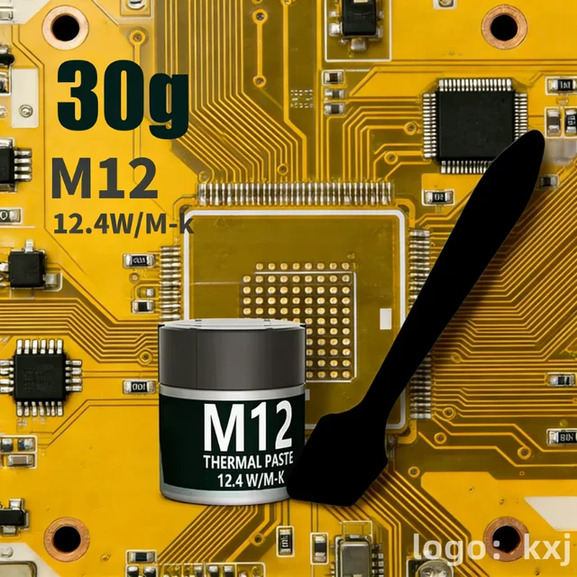 Thermal Paste Thermal Conductive Grease Paste 12.4 W/MK 1/4/8/15/30g For Game PC PS5 CPU GPU Cooling 3