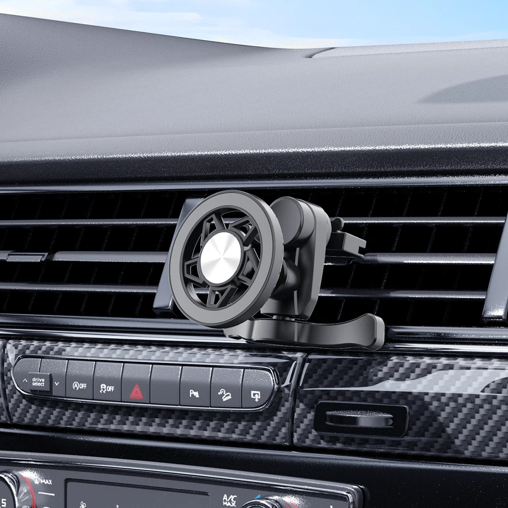 車載電話ホルダー – 新型マグセーフ磁気マウント付きエアコン - Magnetic Phone Holder For Car Vent のレビューと価格