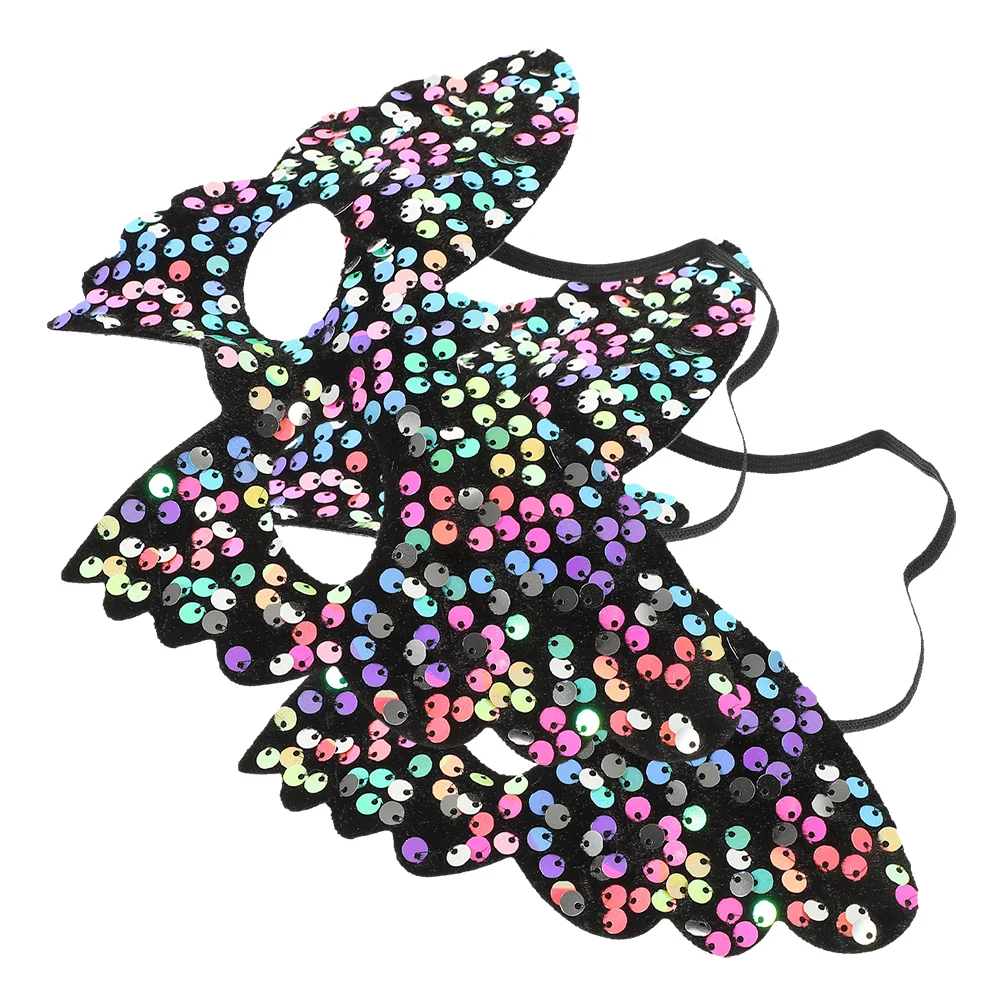 

2Pcs Sequin Butterfly Mask Applique Masquerade Masks for Women Halloween Carnival Vintage Decorative Eye Masks