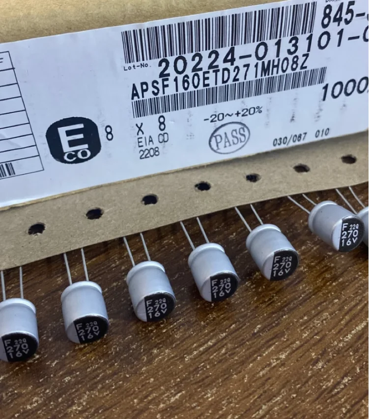 

30pcs/lot original JAPAN APSF160ETD271MH08Z NIPPON 270UF 16V PSF Solid State Capacitor 8*8 free shipping