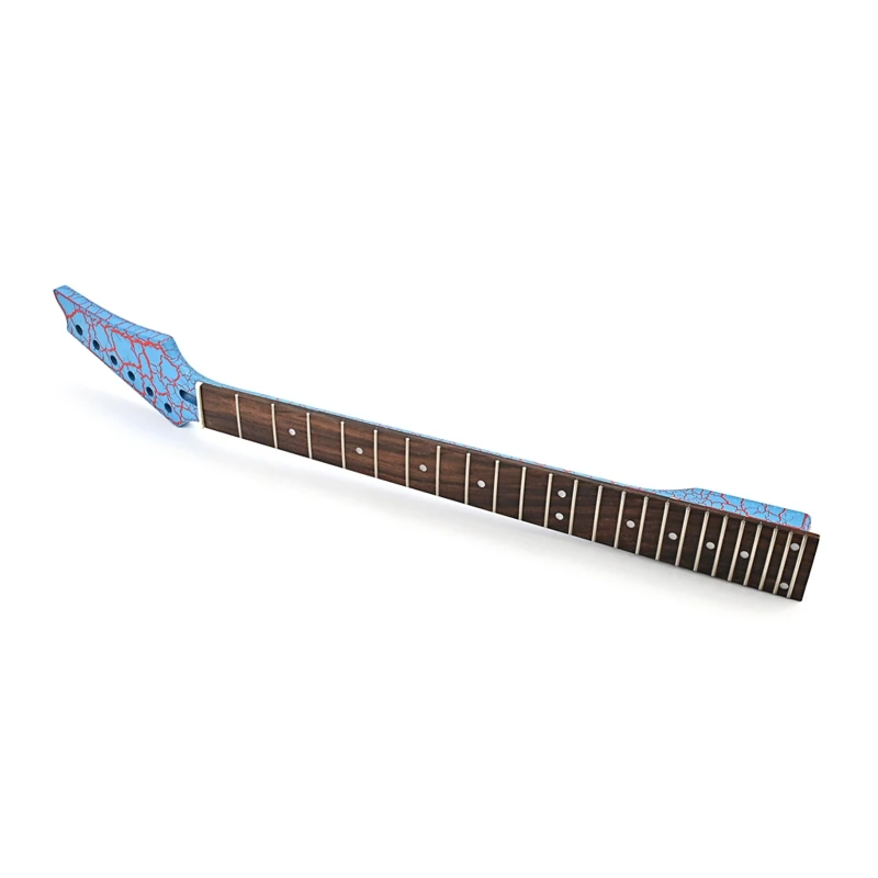 

Blue Burst Crack Guitar Neck with Dots Inlays 24 fret Electric Guitar Neck Musical Instrument DIY Parts Easy to TOP quality