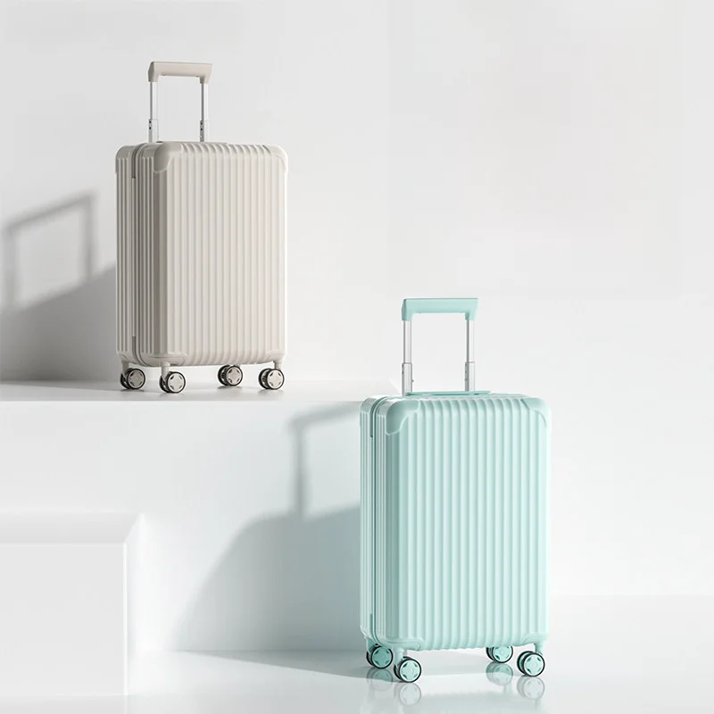Mala de Mão Momi de 14 Polegadas em Material PC, Mala Pequena Dividida em Dois Compartimentos, Mala Dura Fashion para Viagem