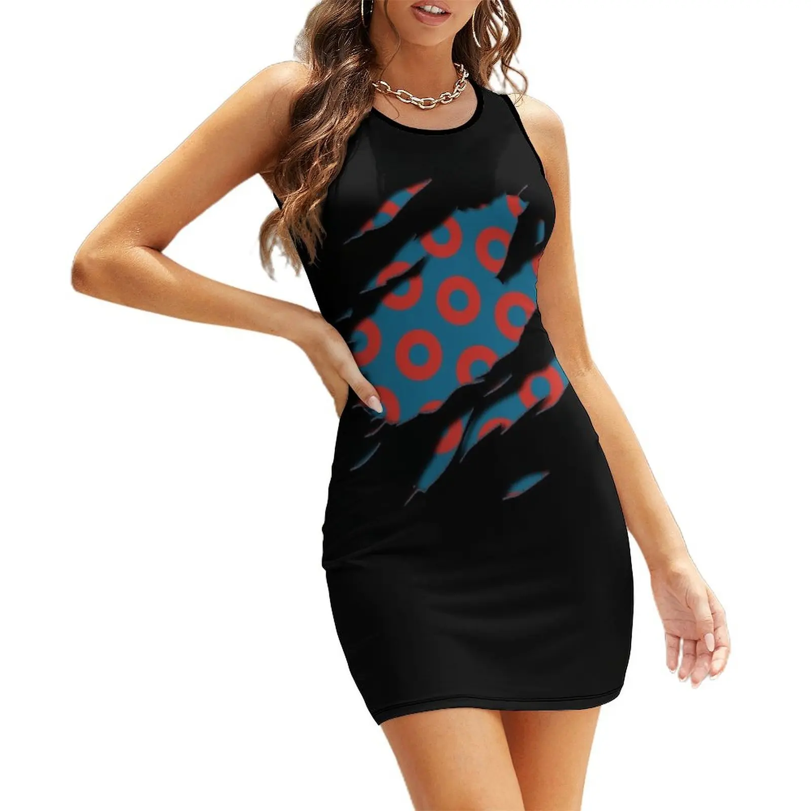 

Fishman Donuts - Phish Sleeveless Sundress sexy dress for women clothes for woman Women's clothing women's evening dresses 2025