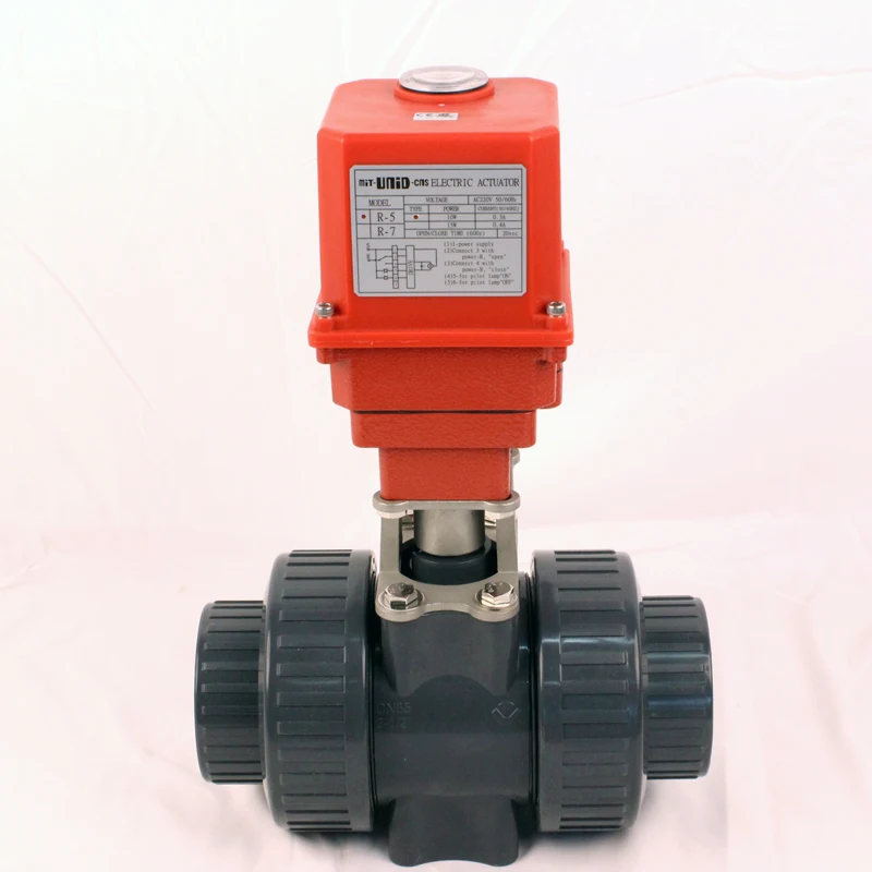 2-1/2inch UPVC Double Union Electric Ball Valve