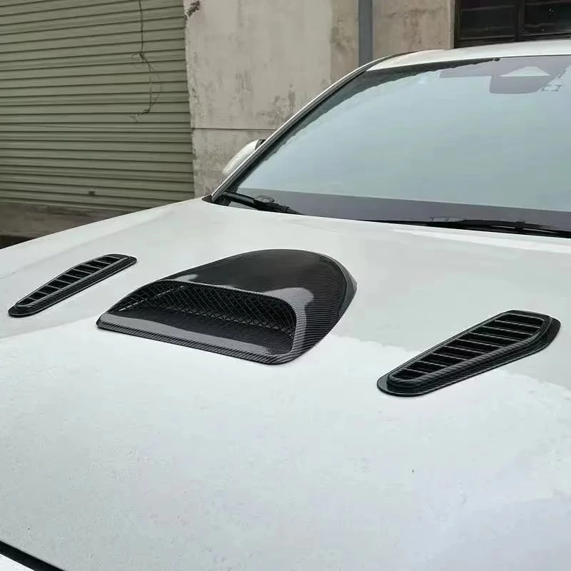 Car Hood Scoop Decorative Cover Universal Auto Airflow Tuning Bonnet Vent Sticker Modification Accessory