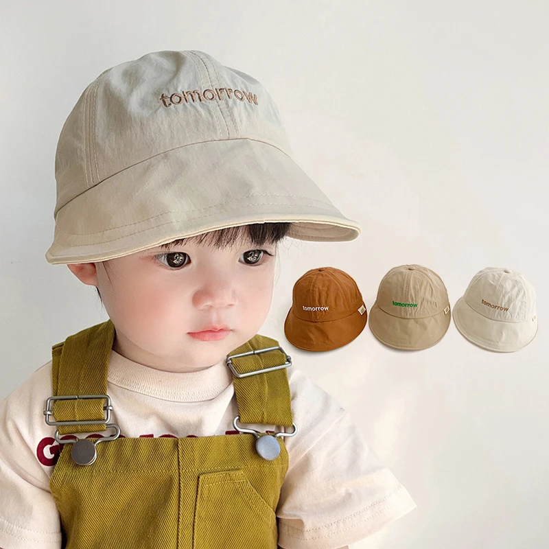 

Summer Baby Sunshade Duckbill Hat 6-18Months Boys Girls Quick Drying Fisherman Cap Large Brim Children Sun Hats Infants Visors