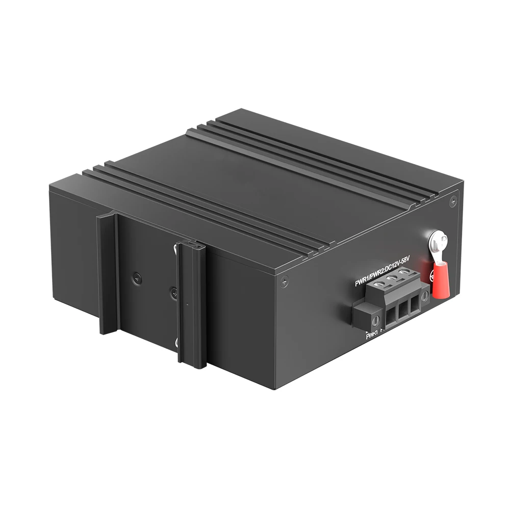 محول إيثرنت Bullscom Industrial ذو 8 منافذ بسرعة 10/100 ميجابت في الثانية |   غلاف معدني متين IP40 |   حامل السكك الحديدية DIN |   نطاق درجة حرارة واسع