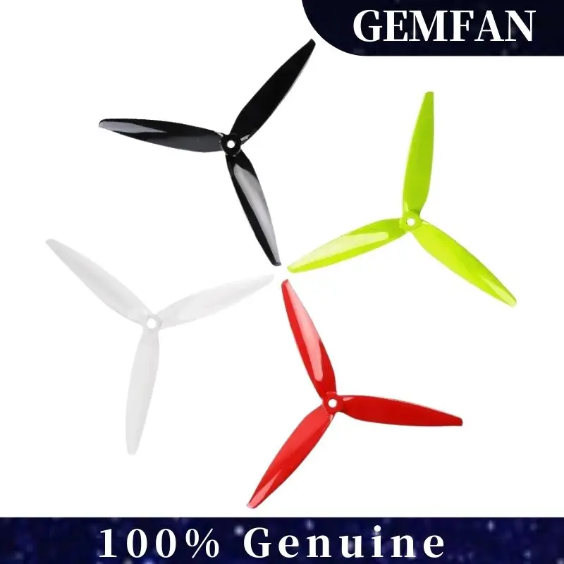 

2 пары пропеллеров Gemfan Flash 7040, 7 дюймов, 3-лопастной 7X4X3, реквизит CW CCW для RC FPV Racing, детали для дронов дальнего действия LR7
