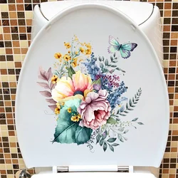 HOToilet-Autocollant mural auto-adhésif pour siège de toilette, parfait autocollant mural, décalcomanies de bricolage, décorations de couvercle de toilette WC