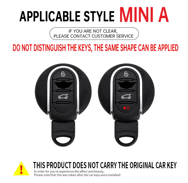 Zinc Alloy Car Remote Key Case Cover Shell Holder For BMW Mini COOPERS COUNTRYMAN ONE JCW CLUBMAN F56 F55 F54 F57 F60 Roadster view 2