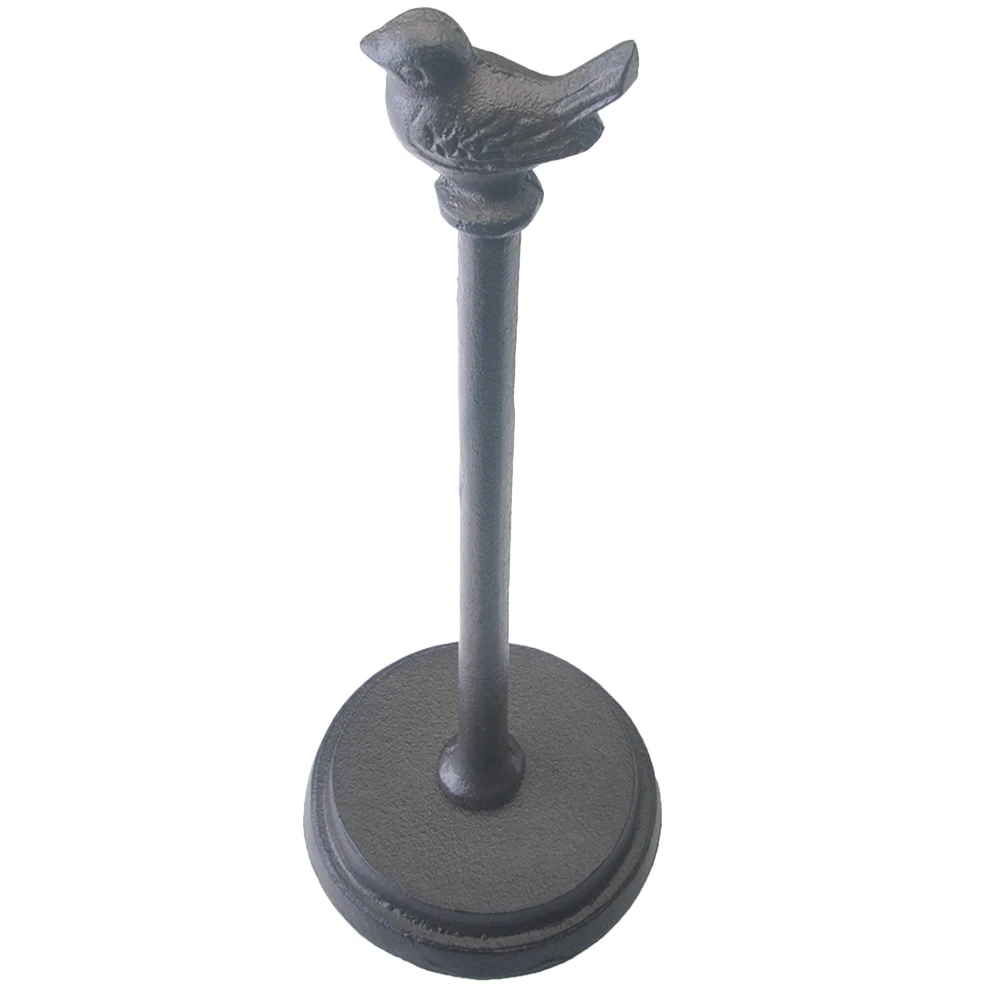 

Retro Cast Roll Paper Holder Kitchen Decor Metal Stand Bathroom Towel Storage VERTICAL Organizer Multipurpose Rack