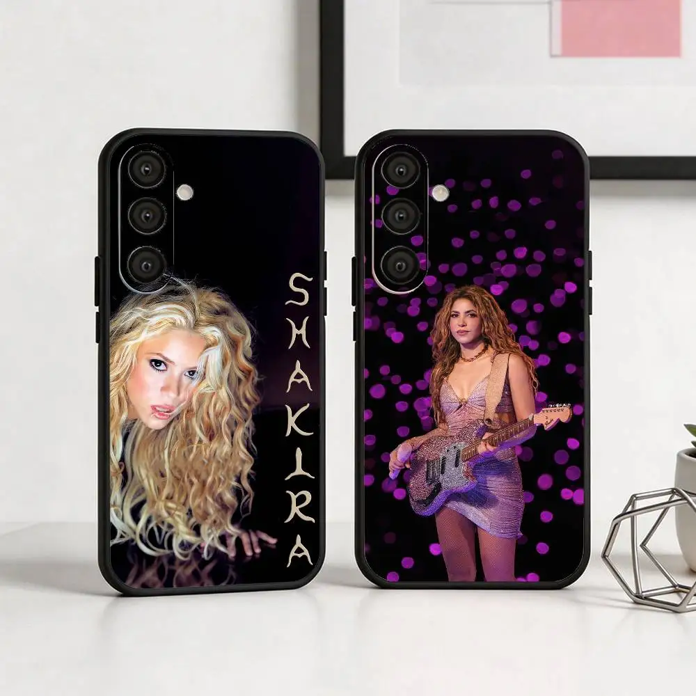 

Famous S-Shakira Singer Phone Case For Samsung A73,72,71,A52,51,40,41,A22,A32,31,A13, Soft Black Shell