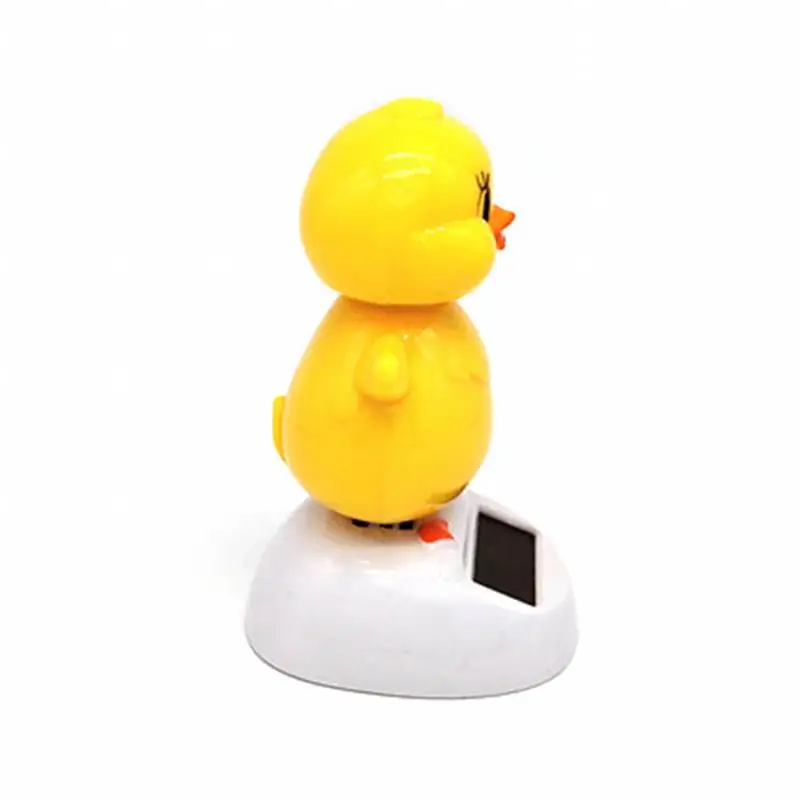 Op Zonne-Energie Dansende Chick Swingende Geanimeerde Bobble Danser Speelgoedauto Huisdecoratie Kids Speelgoed