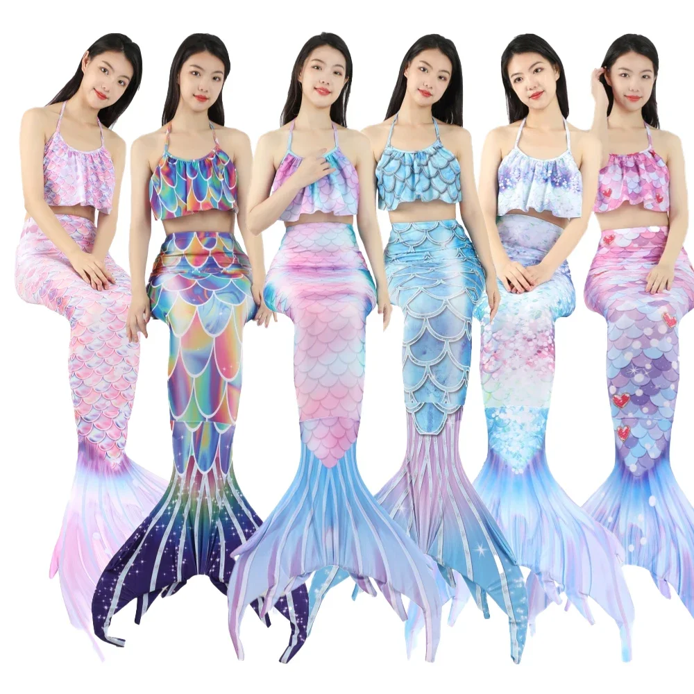 Adults  Mermaid Tail Girls Summer Swimming Bating Suit Mermaid Costume Swimsuit Cosplay Sexy Swimsuit