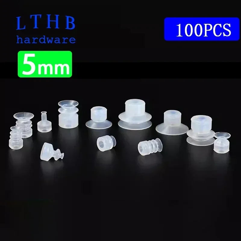 100 PCS Pneumatic Vacuum Suction Cups 5mm Mounting Holes SP DP MP 4mm 6mm 8mm 10mm Injection Molding Machine Manipulator Sucker