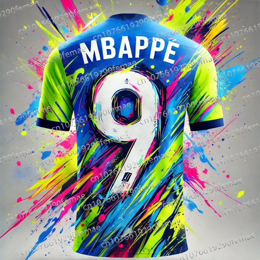 HOT SALE New Mbappe Fashion Printed Pattern Men's Sports T-shirt Daily Outdoor Breathable Sweating Comfortable Jersey