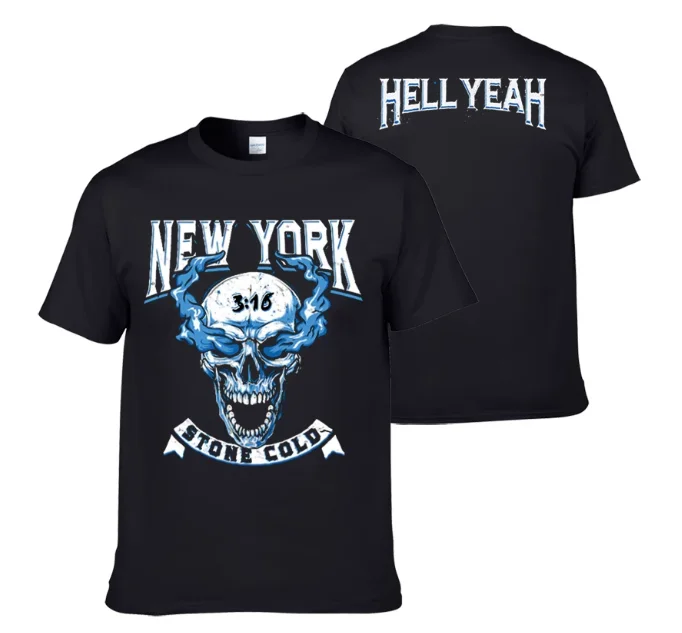 Cold Stone Austin Sstone Cold Loose-Sleeved T-Shirt 3:16 Lässiges, halbärmeliges Sommerhemd aus reiner Baumwolle für Herren – Detail 3