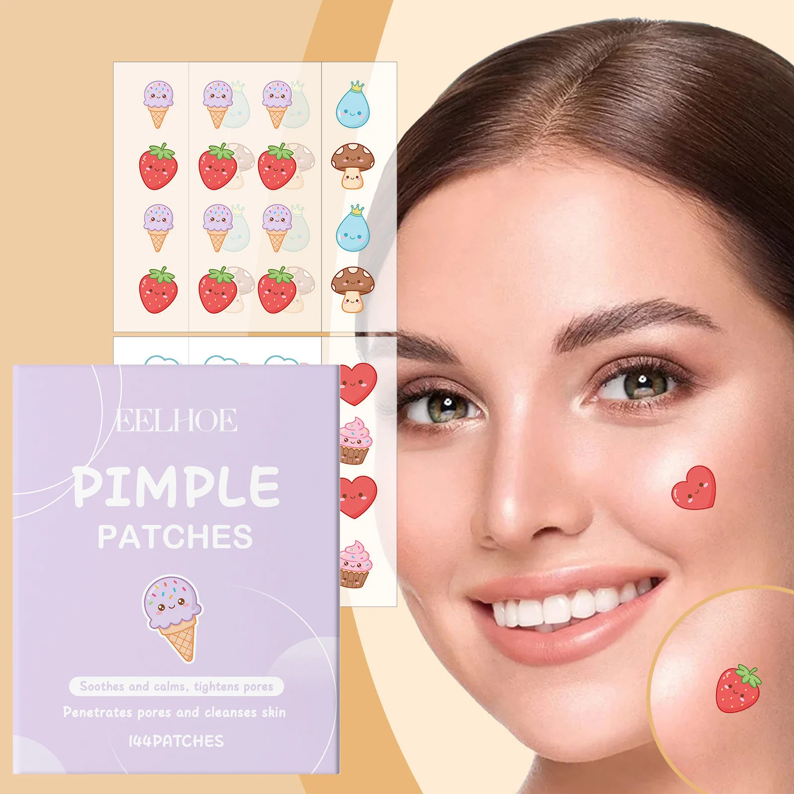 Waterproof Pimple Acnes Patch Hydrocolloid Formulas Gentle Repair For Day Night Healing