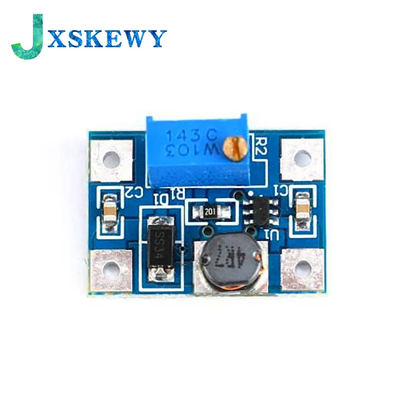 5PCS 2-24V to 2-28V 2A DC-DC SX1308 Step-UP Adjustable Power Module Step Up Boost Converter for DIY Kit