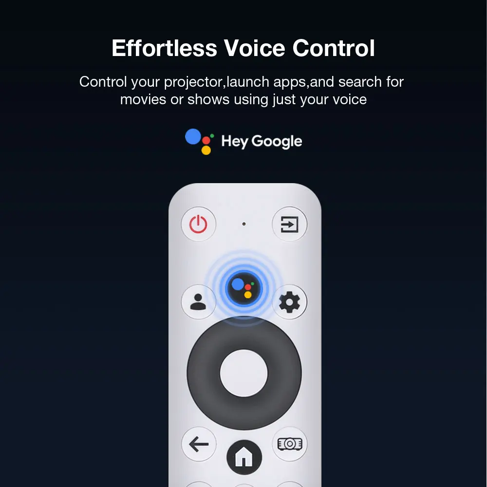 جهاز عرض رؤية BlitzWolf BW-V11 مع محرك بصري مرخص بتلفزيون Google 4K يدعم 1100 ANSI Lumens 1080P HDR10