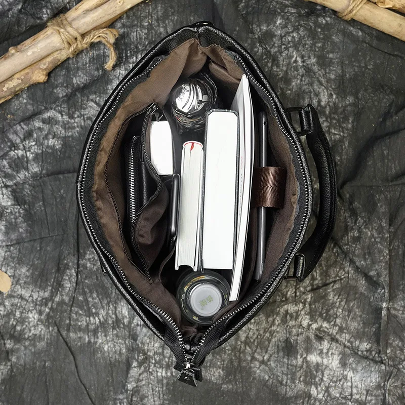 Semplici valigette per laptop Borsa a tracolla da uomo Valigette a tracolla Borse in pelle da esterno Портфель MHGWB