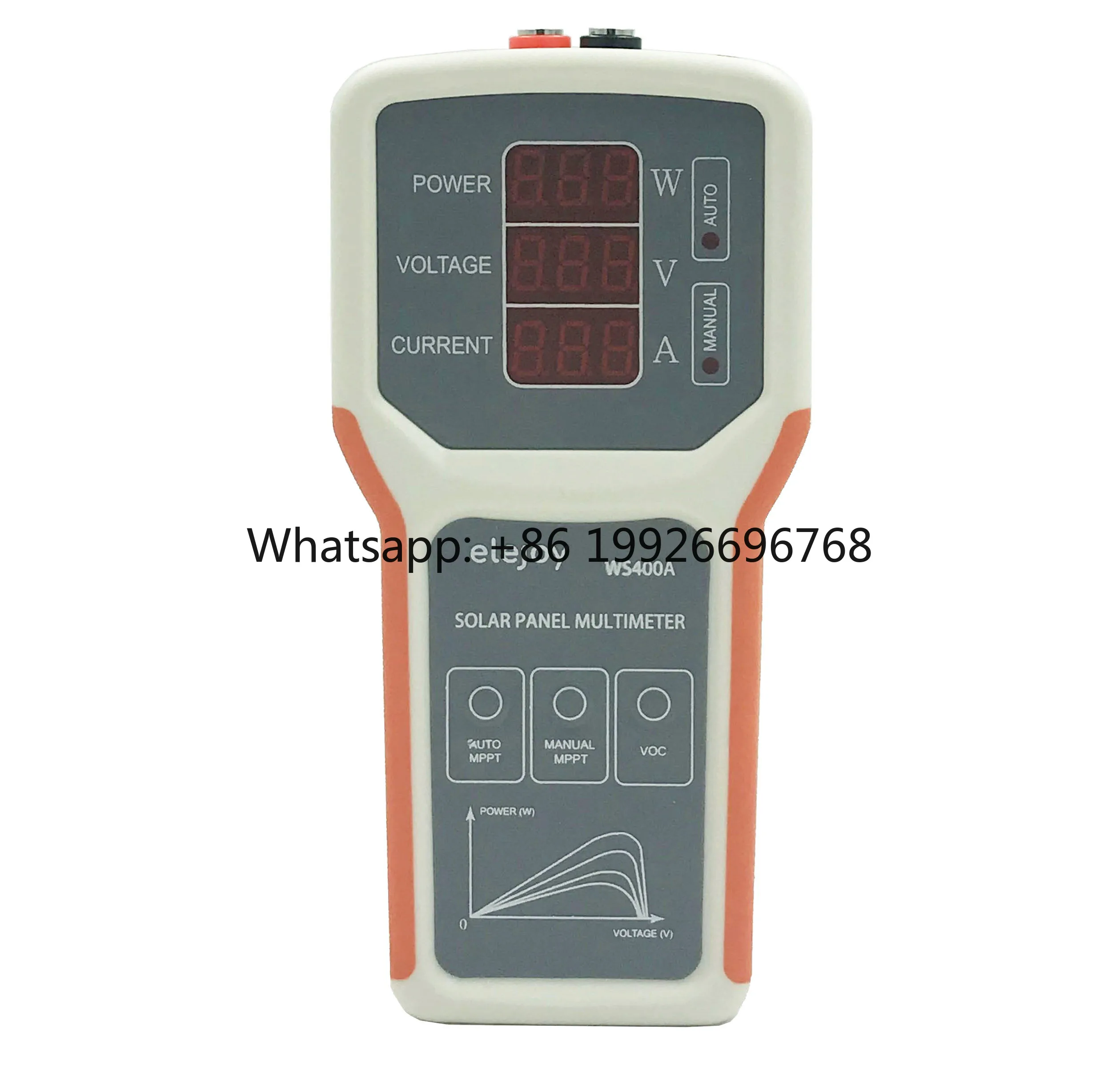 WS400A LED Smart MPPT Solar Panel Multimeter Energy Systems Solar Panel Tester VOC test Power Meter Current Meter