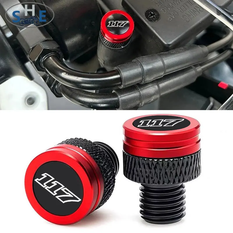 

Motorcycle CNC Rearview Side Mirror Hole Cap Plug For Harley Softail Low Rider ST FXLRST FXRST Breakout Touring CVO 117