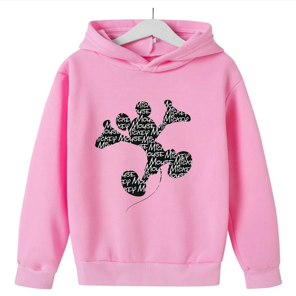 New Funny Y2K 90s Cartoon Manga Anime Disney Mickey Minnie Mouse Hoodie Children Clothes Kid Girl Boy Sweatshirt Hoody Baby Top