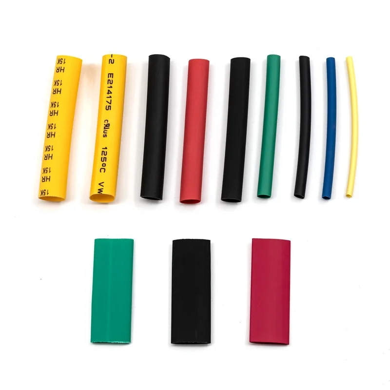 TBSCRC 280PCS 45MM Color Single Shrink Tube Multi specification Silicon Wire Heating Tube Shrinkable RC Repair Parts DIY