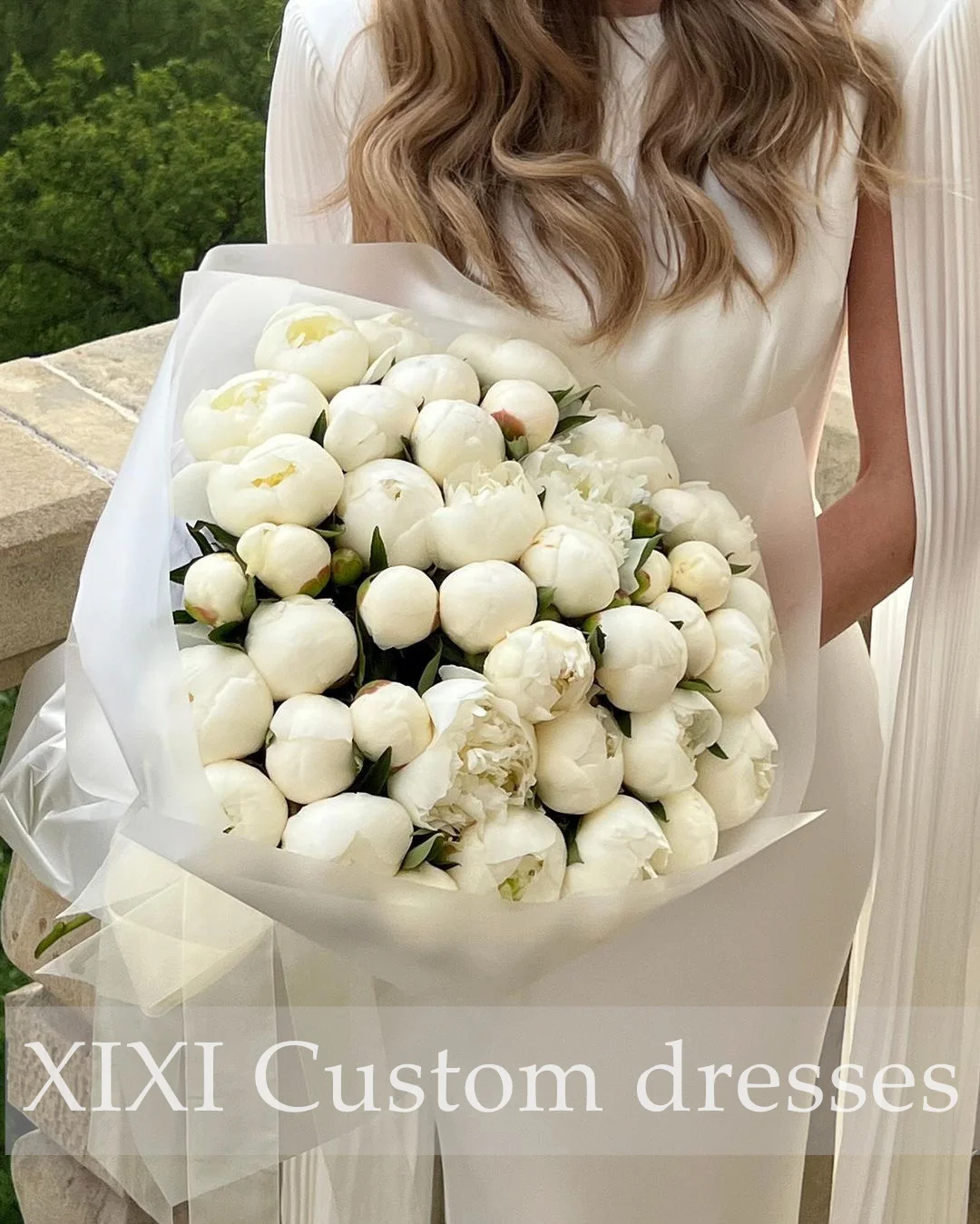 Xixi فساتين س德رة Hochzeits kleid A-Linie quadratischer Ausschnitt Abendkleid-boden langer Rüschen reiß verschluss ärmel los formell occa