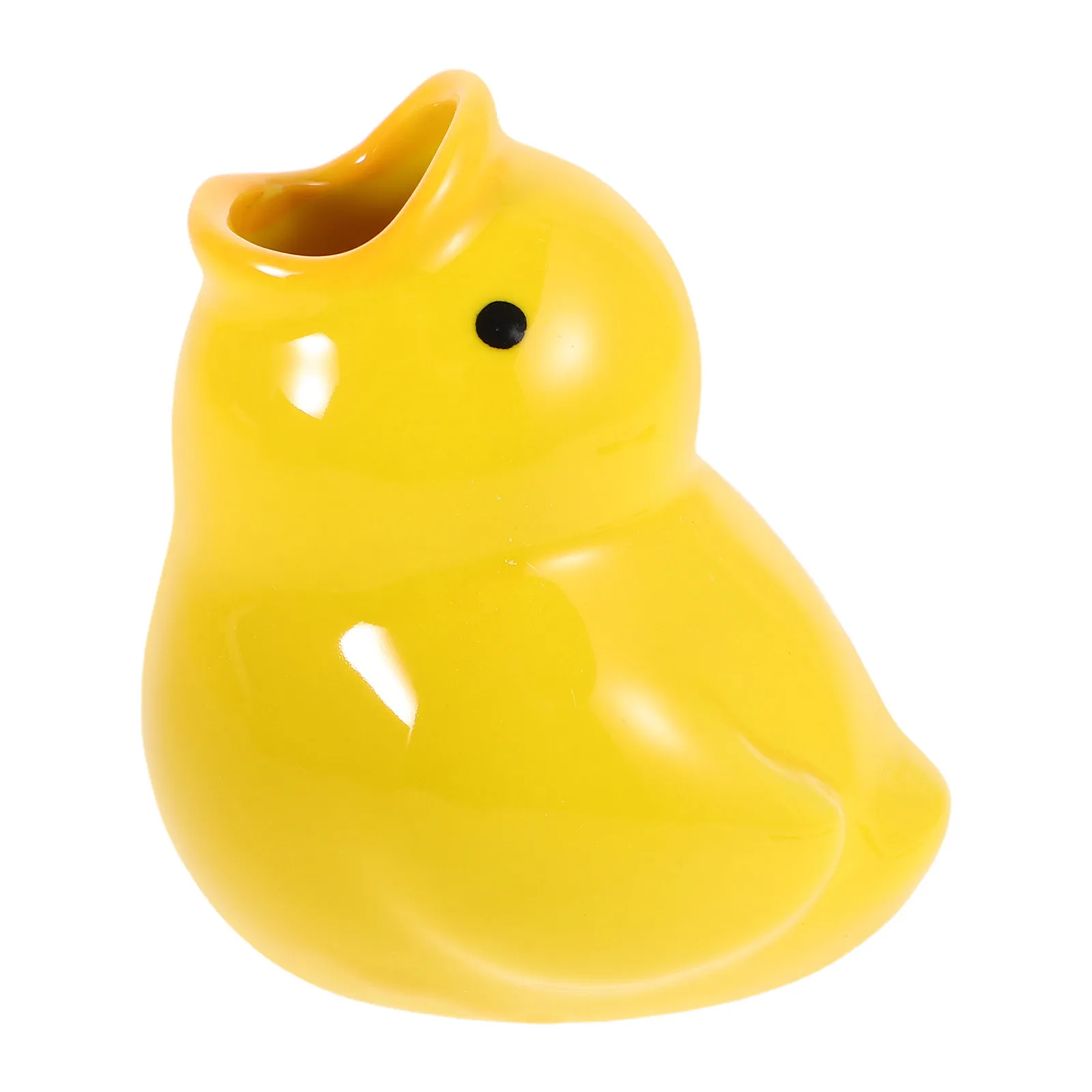 

Cute Cartoon Duck Ceramic Toothbrush Holder Bathroom Organizer Countertop Storage For Kids Adults Brush Stand Farmhouse Vintage