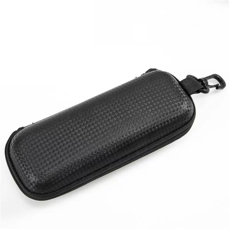 Funda de EVA portátil para gafas, estuche rígido para gafas de sol, con cordón y cremallera, Protector para hombres y mujeres