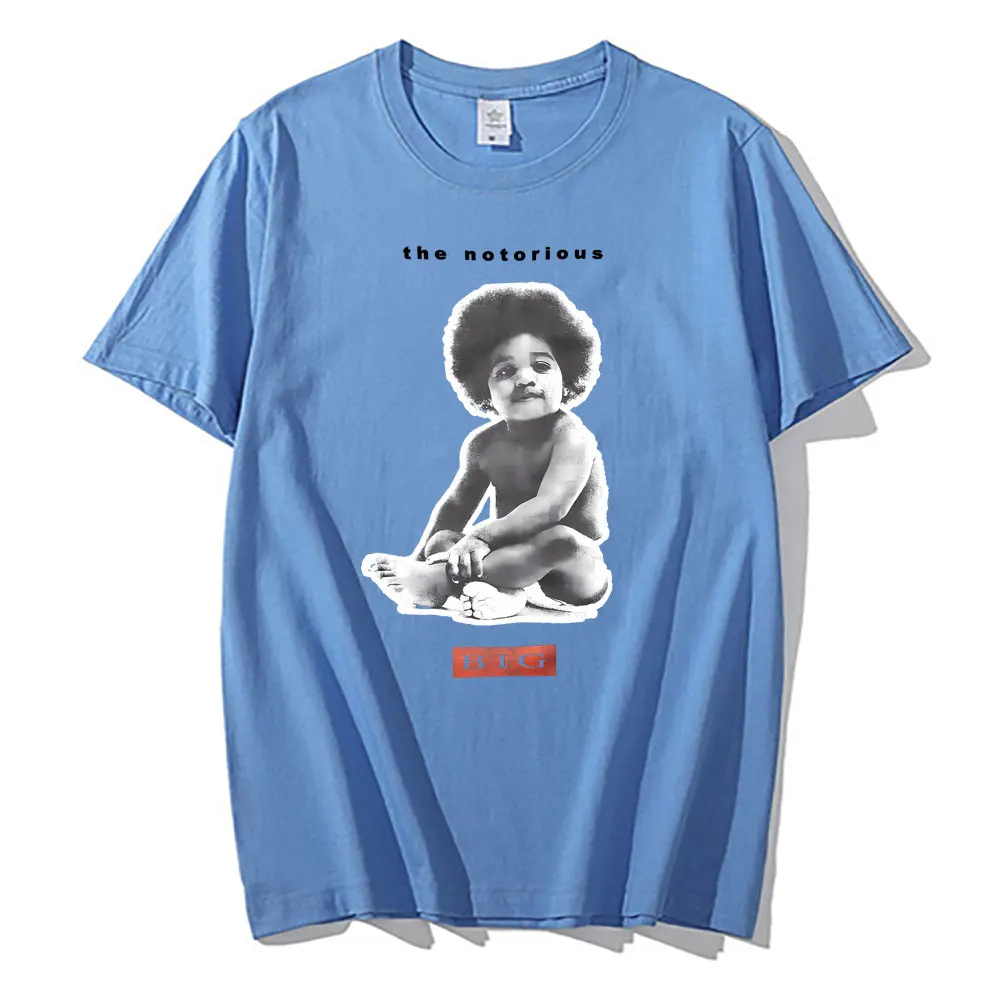 Rapper The Notorious Big Poppa Graphic T Shirt Men\'s Rap Oversized Short Sleeve Biggie Smalls T-shirts Men Women Hip Hop Tshirt