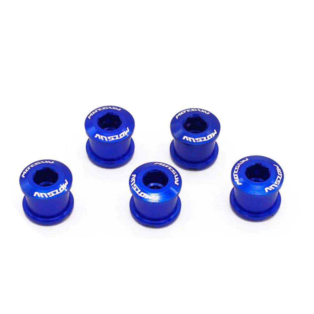 Disc Nails 5PC Aluminum Alloy Anodic Oxidation Coloring Bicycle Parts Bolt CNC 7075 Aluminum Screw New Practical