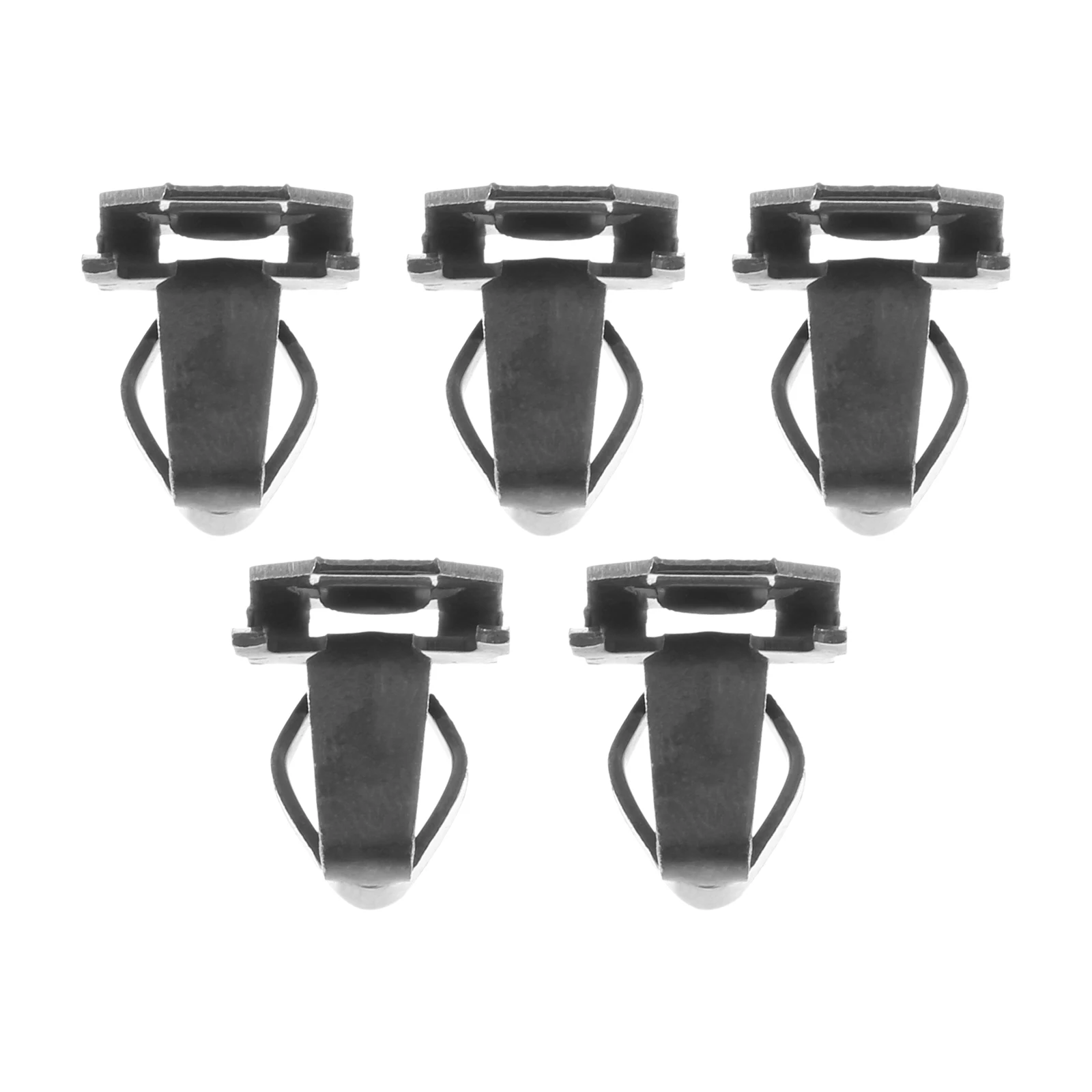 5Pcs Black Car Trunk Rear Tailgate Interior Panel Metal Iron Clips