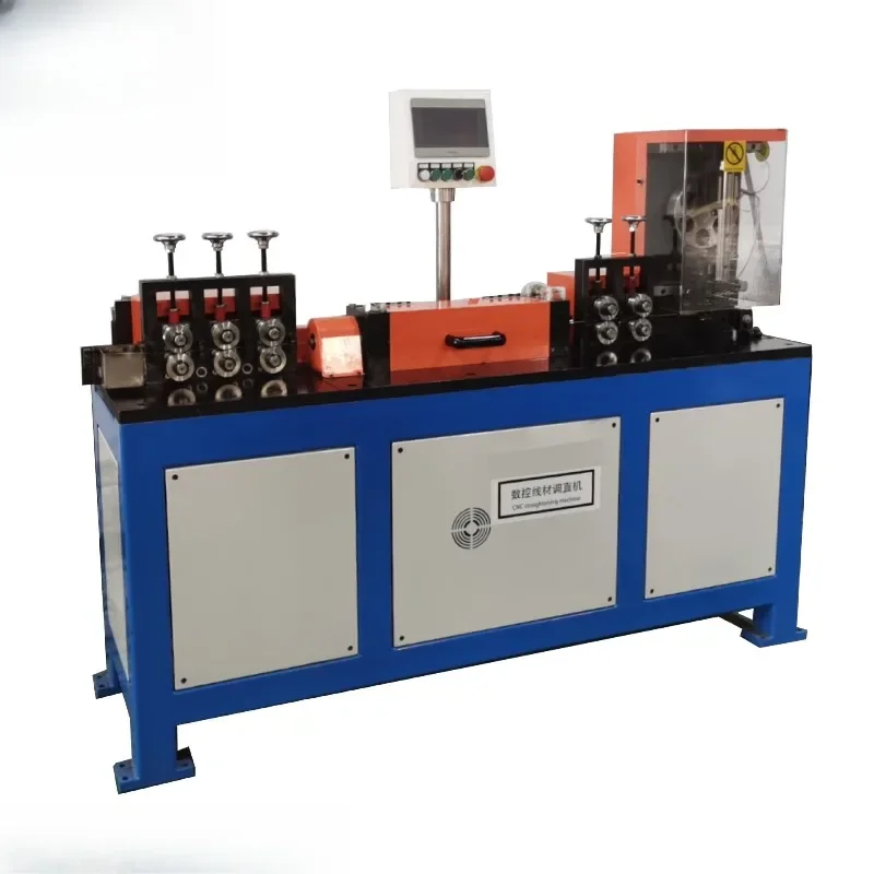 Steel wire straightening and cutting machine, straightening and cutting machine, construction industry metal wire straightening