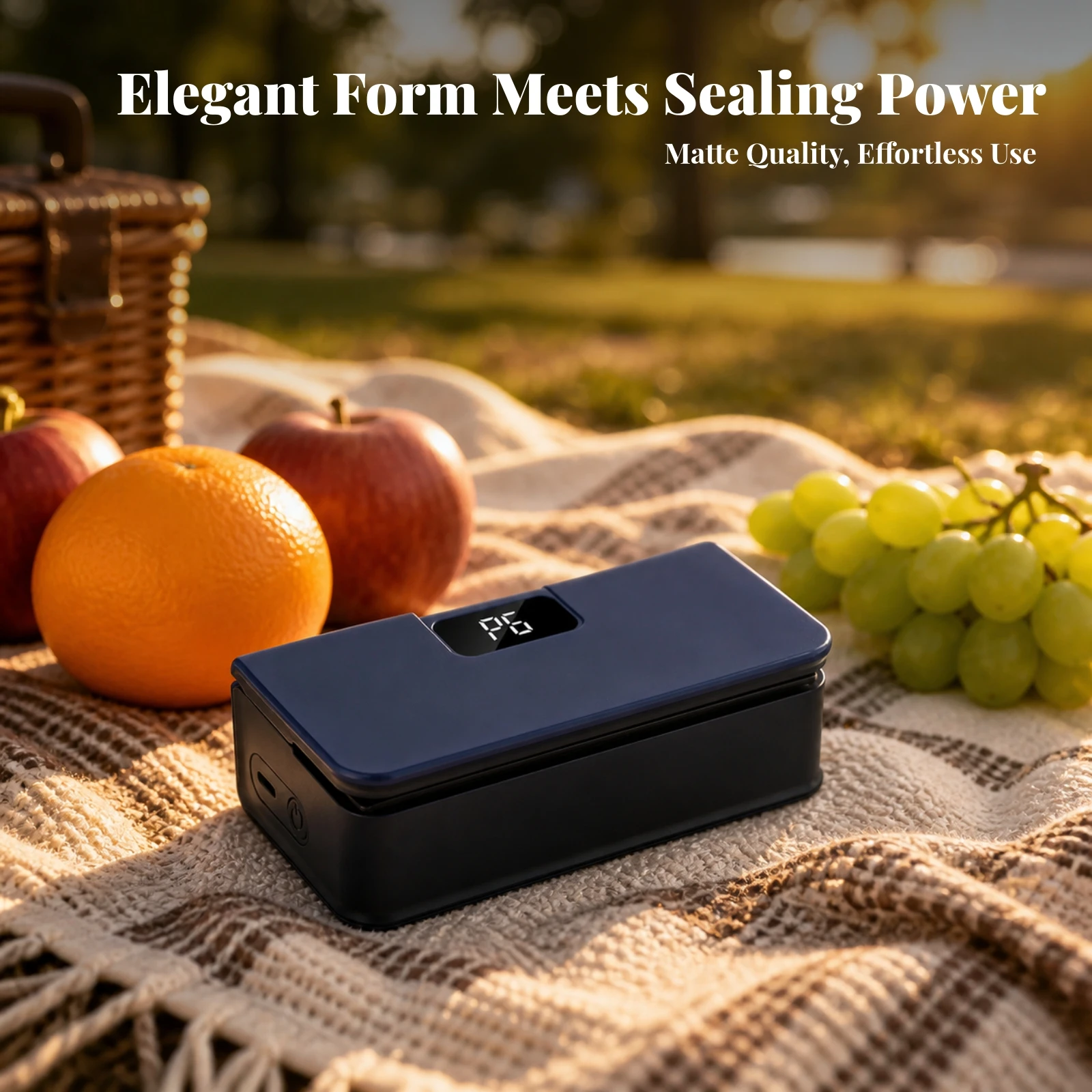 Bag Sealer with Digital Display | Easy to Use, Portable, Handheld Bag Sealer, for Food Storage