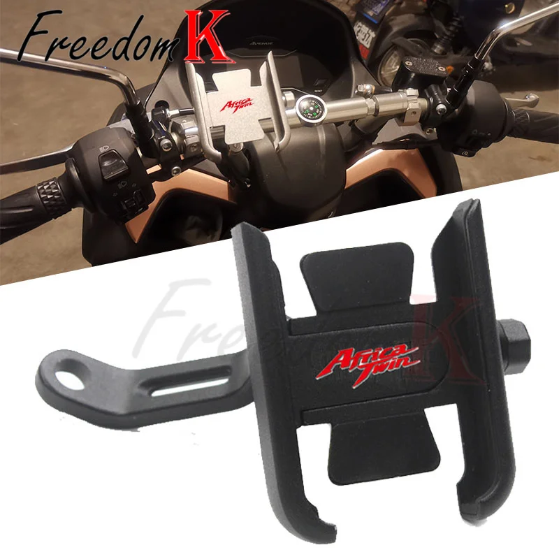 New models colour Motorcycle Handlebar Rearview Mirror Mobile Phone Holder GPS Stand Bracket Fit For CRF1000L Africa Twin